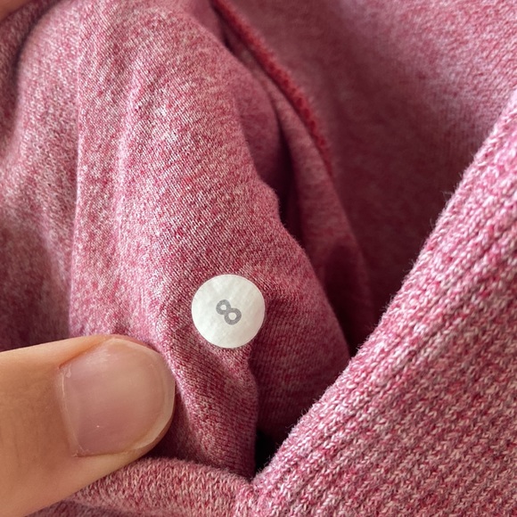Lululemon Scuba Hoodie *Light Cotton Fleece in Heathered Cherry Tint - Picture 7 of 8